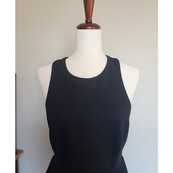 Lulus Black Cutout Skater Dress SZ Large Sexy - Picture 6 of 11